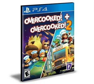 Overcooked! + Overcooked! 2 Ps4 e Ps5 PRIMARIA Mídia Digital