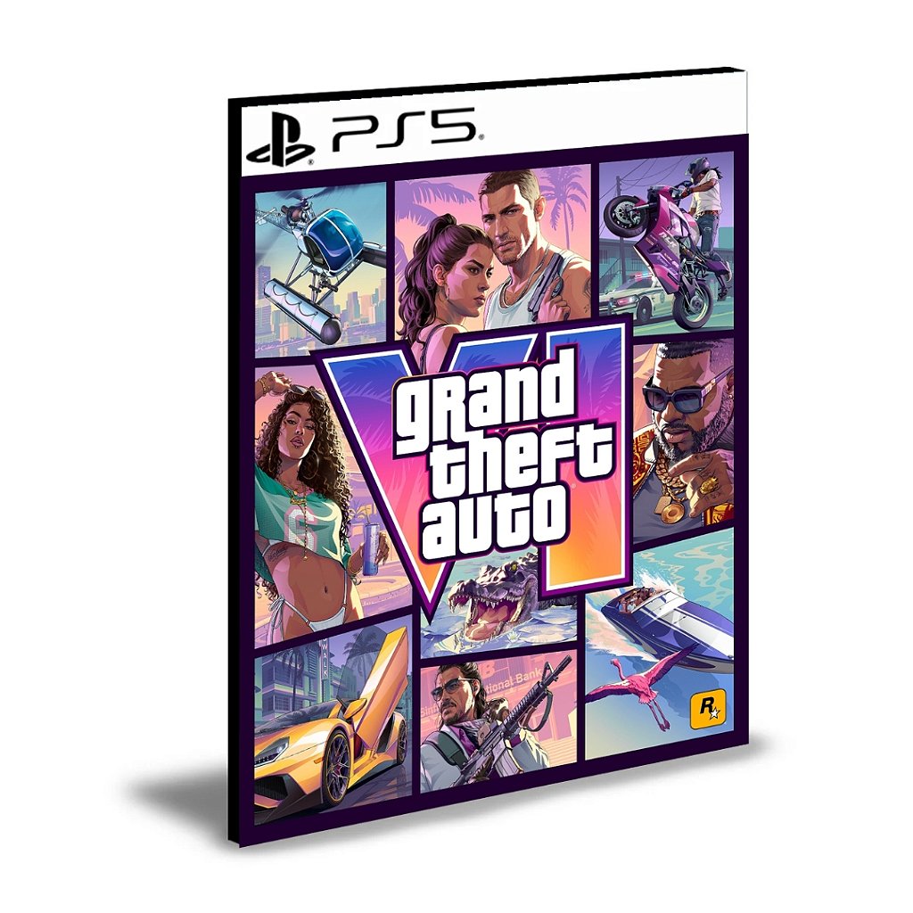 GTA 6 - Grand Theft Auto VI PS5 PRIMÁRIA Mídia Digital PRÉ VENDA