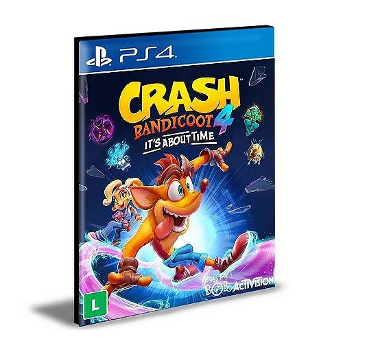 Crash Bandicoot 4 It’s About Time Ps4 e Ps5 PRIMÁRIA Mídia Digital