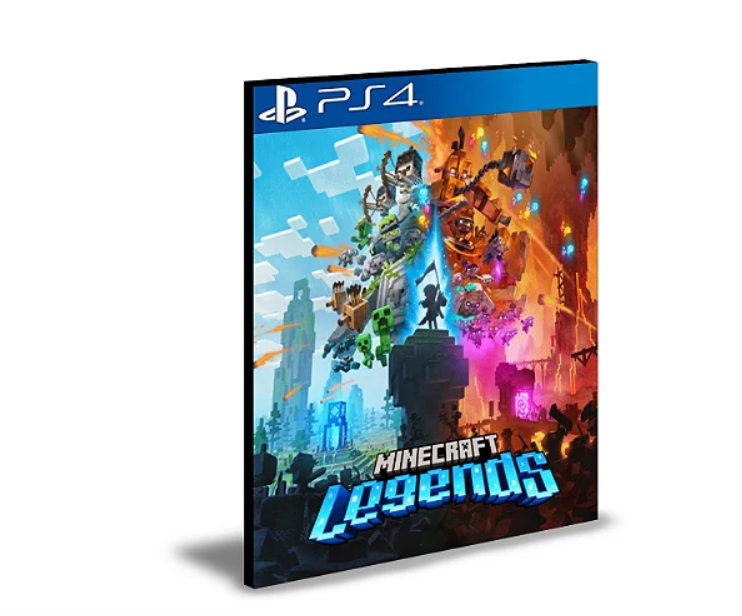 Minecraft Legends PS4 e PS5 PRIMÁRIA Mídia Digital
