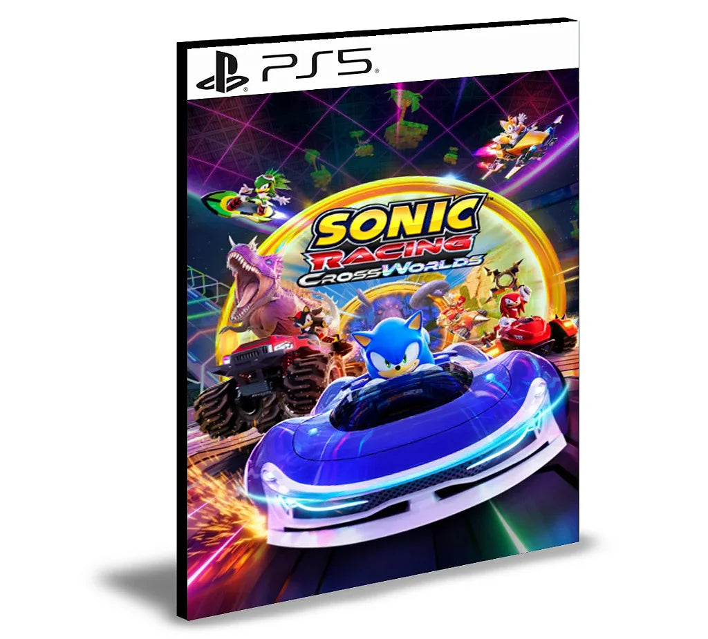 Sonic Racing CrossWorlds Ps5 PRIMÁRIA Mídia Digital